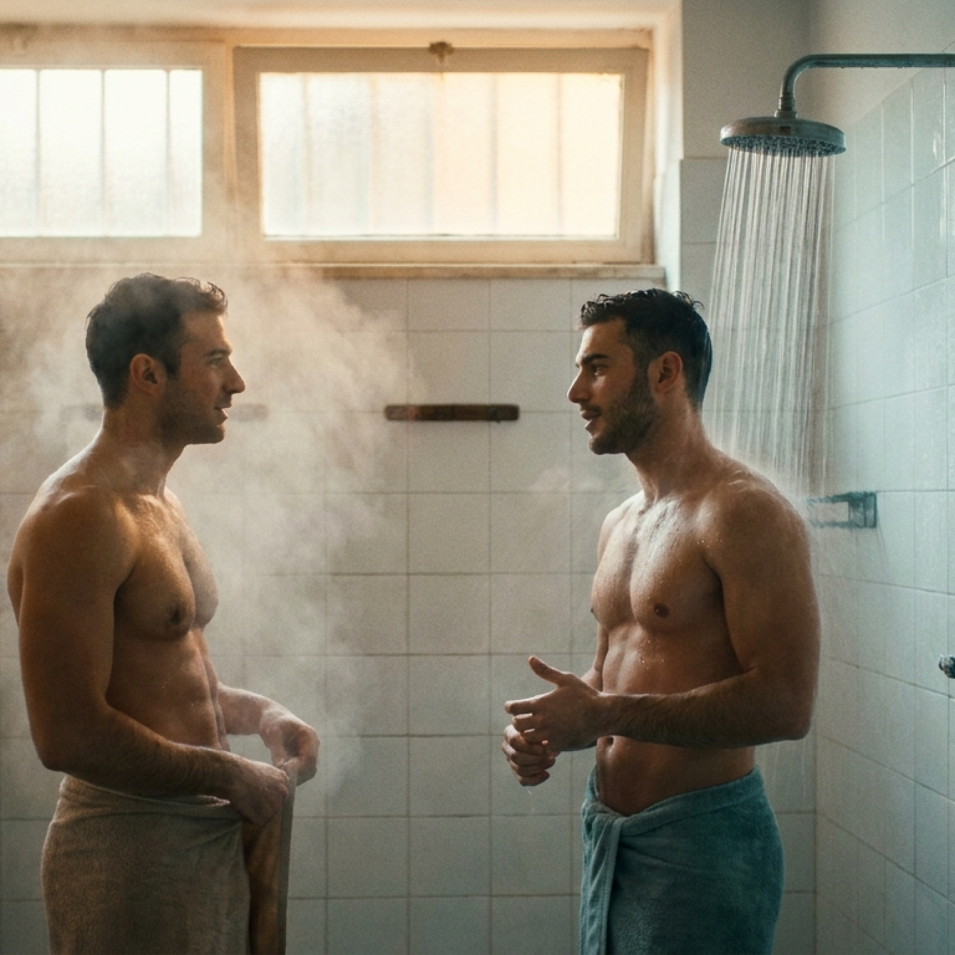 Palestra gay Roma: spogliatoio palestra Pigneto - Tommaso e Lorenzo