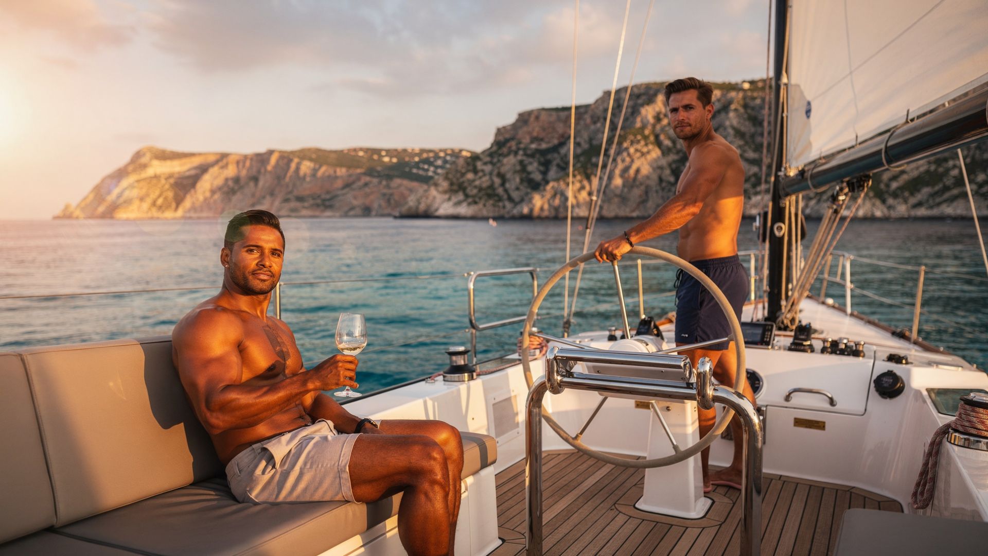 Gay yacht charter Sardegna Federico
