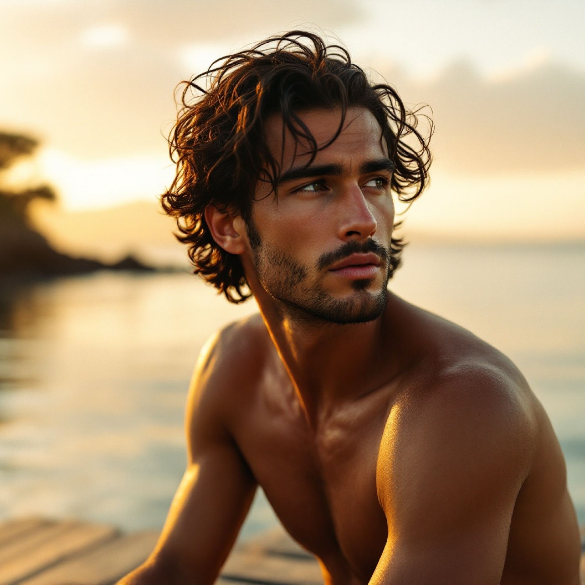 Racconti gay famiglia: Davide in Maremma sul pontile al tramonto