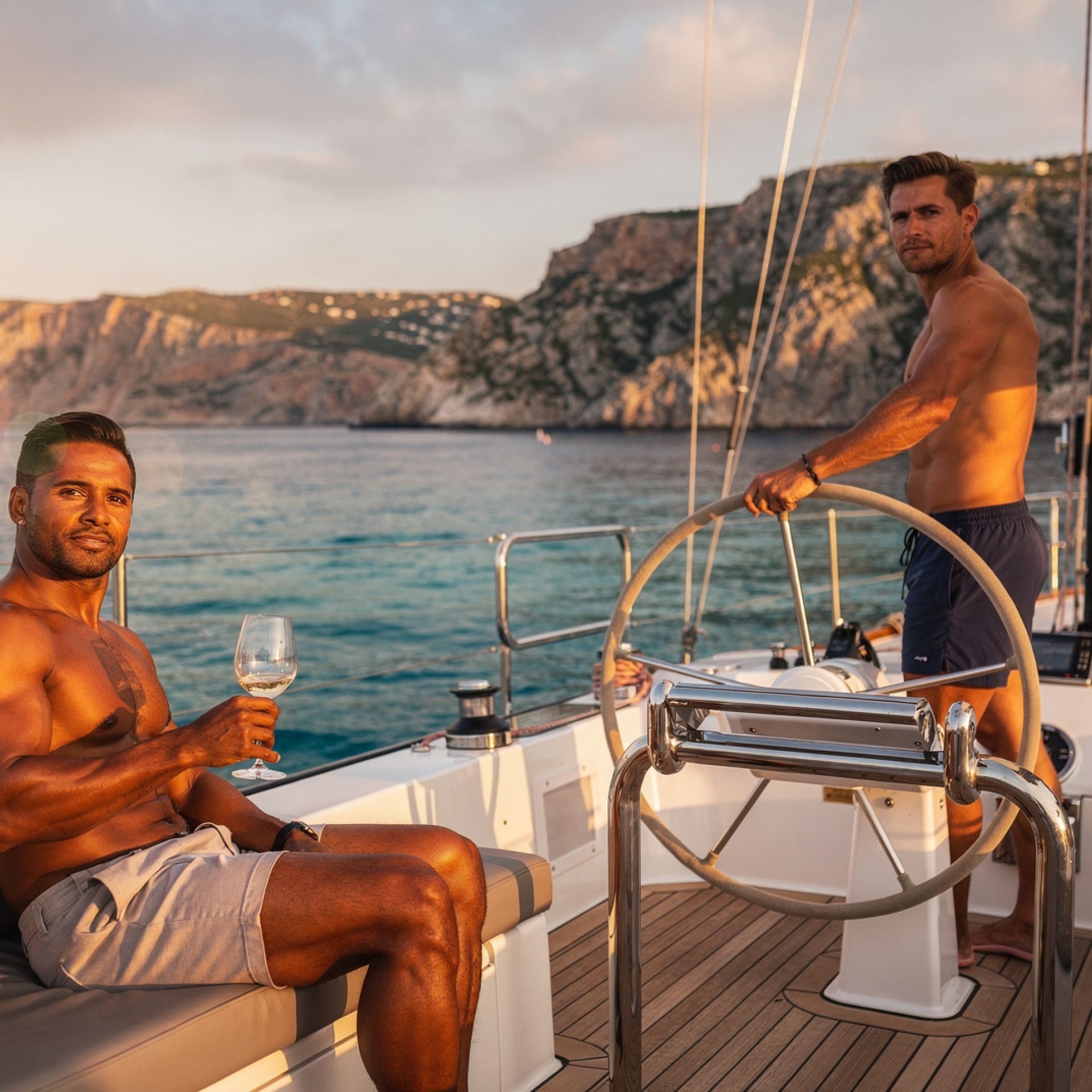Gay yacht charter Sardegna Federico