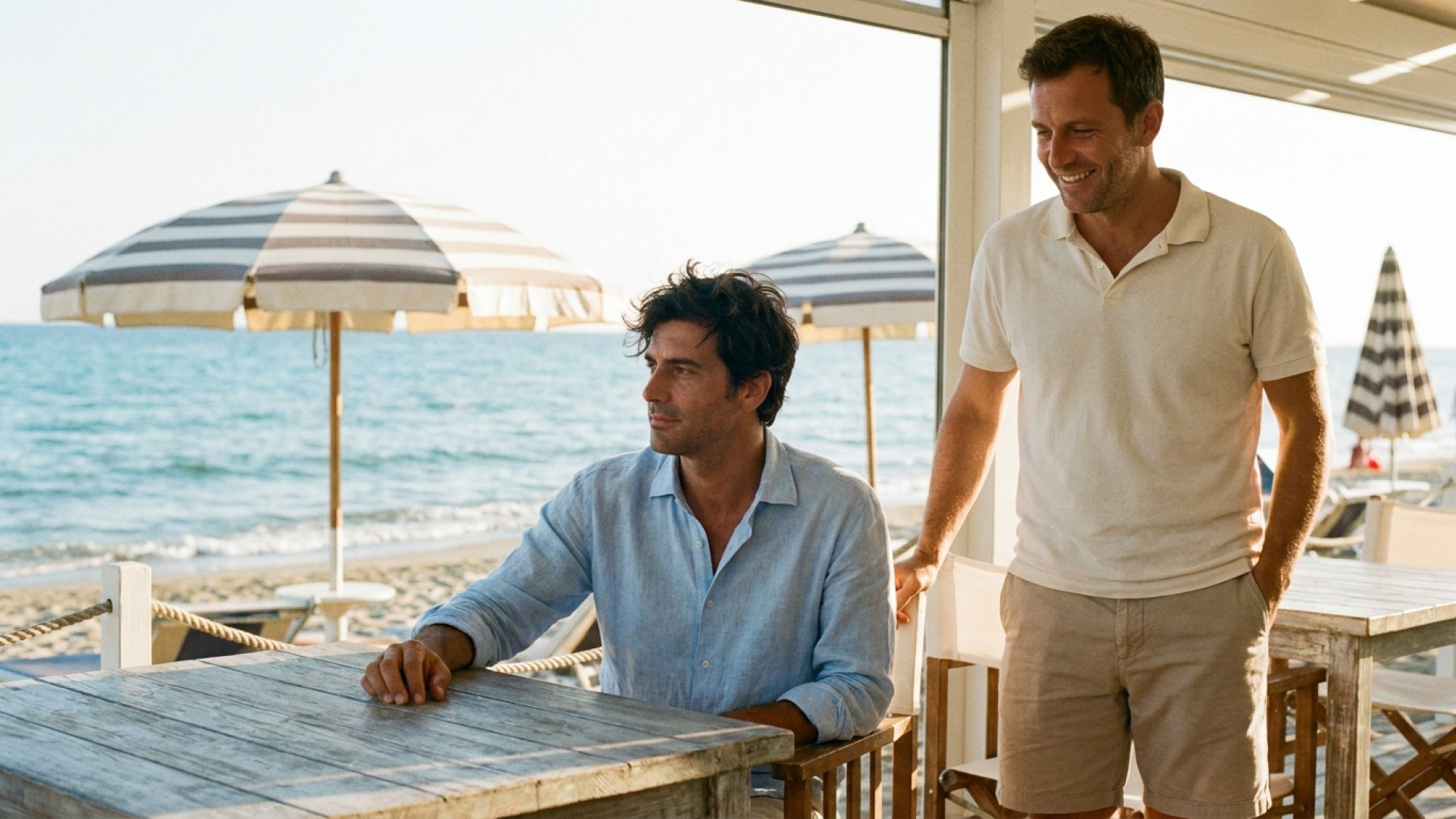 Racconti gay famiglia: due uomini in estate sul lungomare di Forte dei Marmi